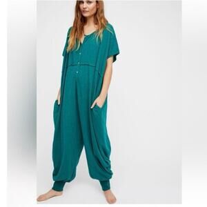 Free people no bad days jumpsuit sz m/l